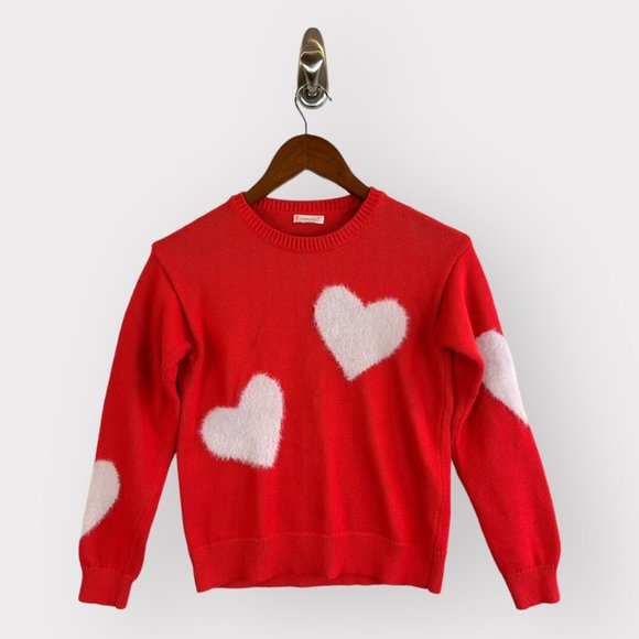 Crewcuts Other - Crewcuts Girls Fuzzy Heart Sweater